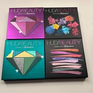 Huda Beauty Obsessions Eyeshadow Palette Set - Electric, Amethyst, Emerald